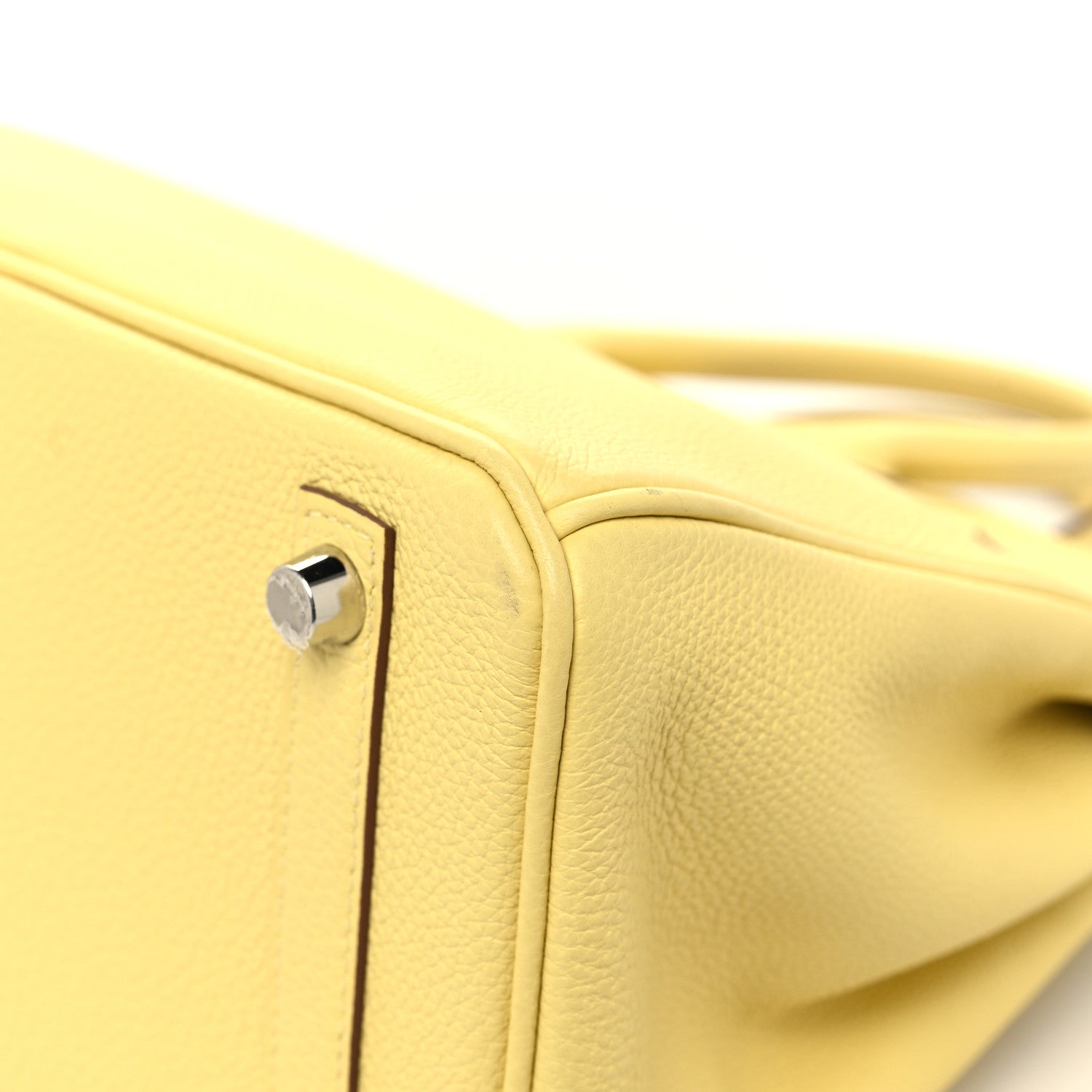 Hermes Togo Birkin 25 Jaune Poussin 12 of 13