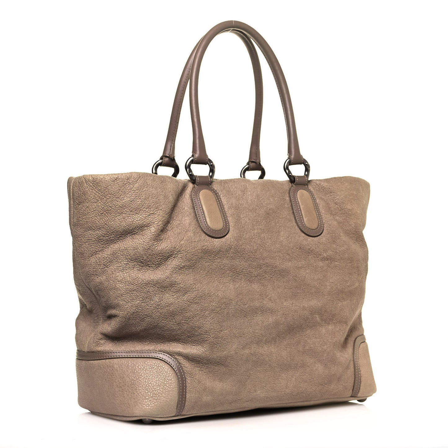Washed Calfskin Tote Marron Clair