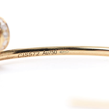Cartier 18K Pink Gold Diamond Juste Un Clou Hoop Earrings 5 of 7