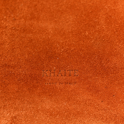 Khaite Suede Calfskin Medium Lotus Tote Caramel 6 of 12