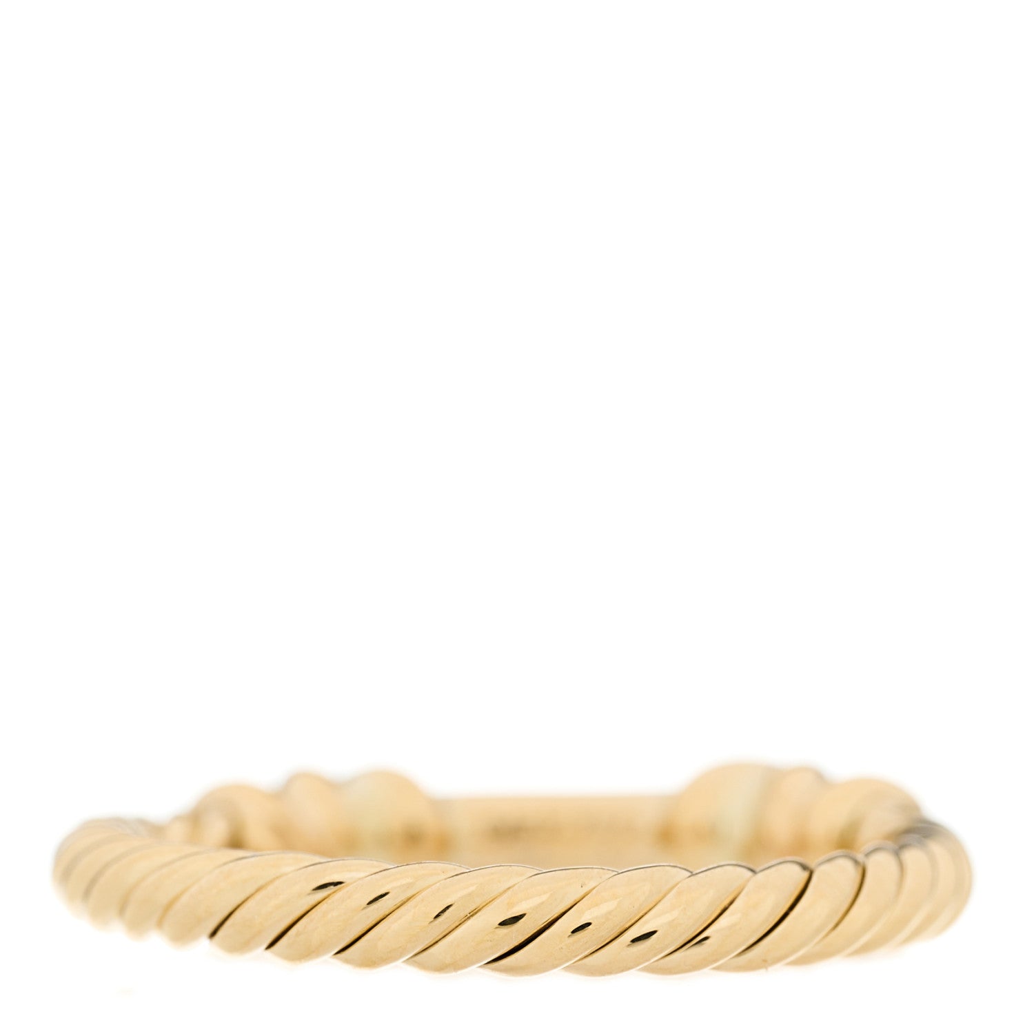 David Yurman 18K Yellow Gold Diamond Petite Helena Wrap Ring 49 5 3 of 4