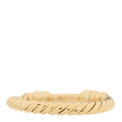 David Yurman 18K Yellow Gold Diamond Petite Helena Wrap Ring 49 5 3 of 4