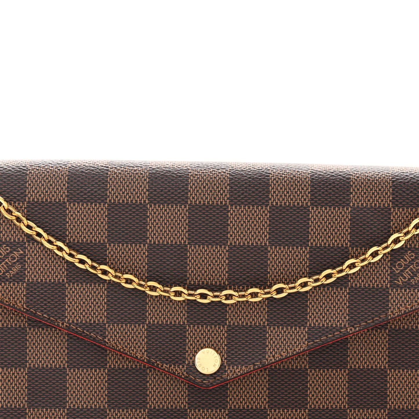 Damier Ebene Pochette Felicie Chain Wallet