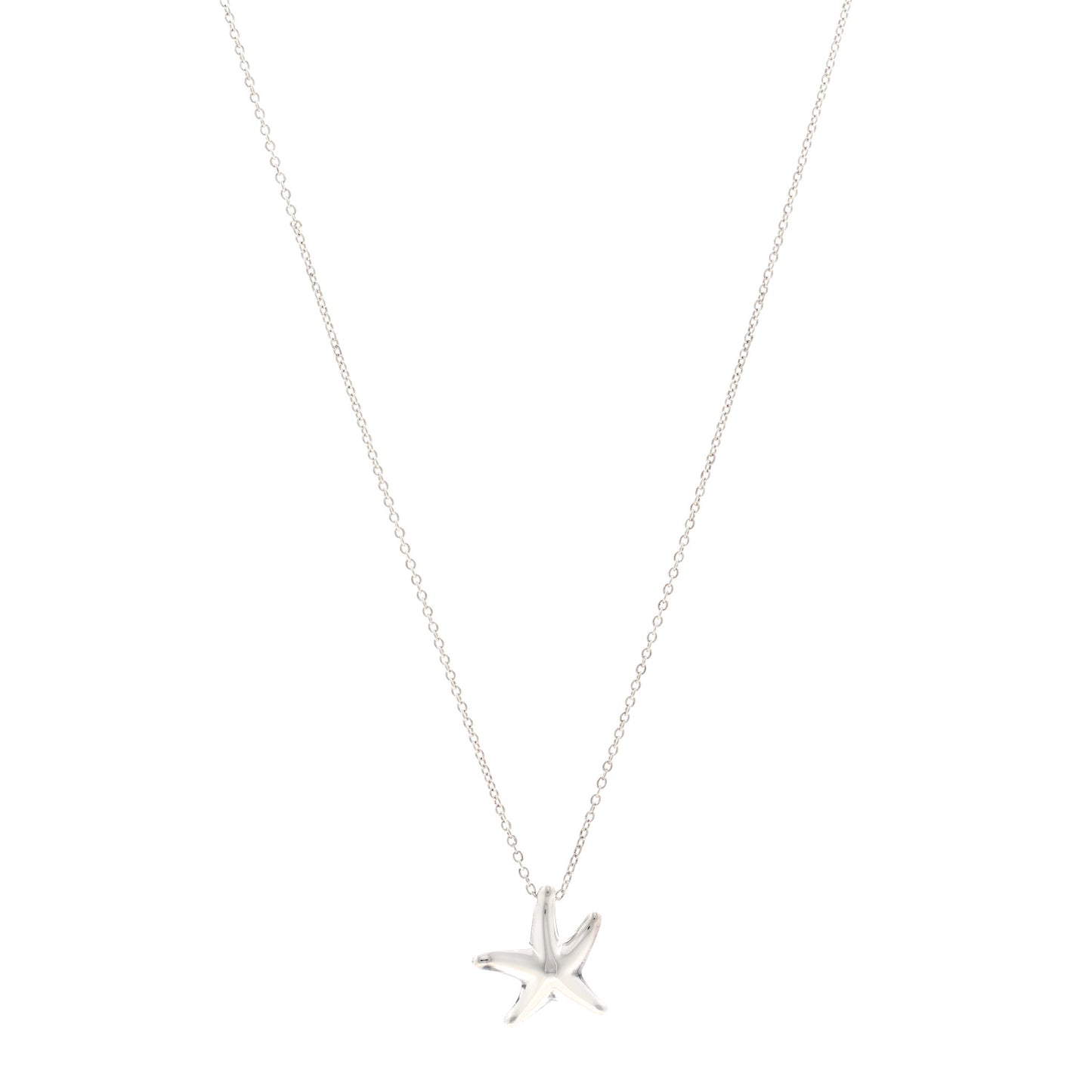 Sterling Silver 15mm Elsa Peretti Starfish Pendant Necklace