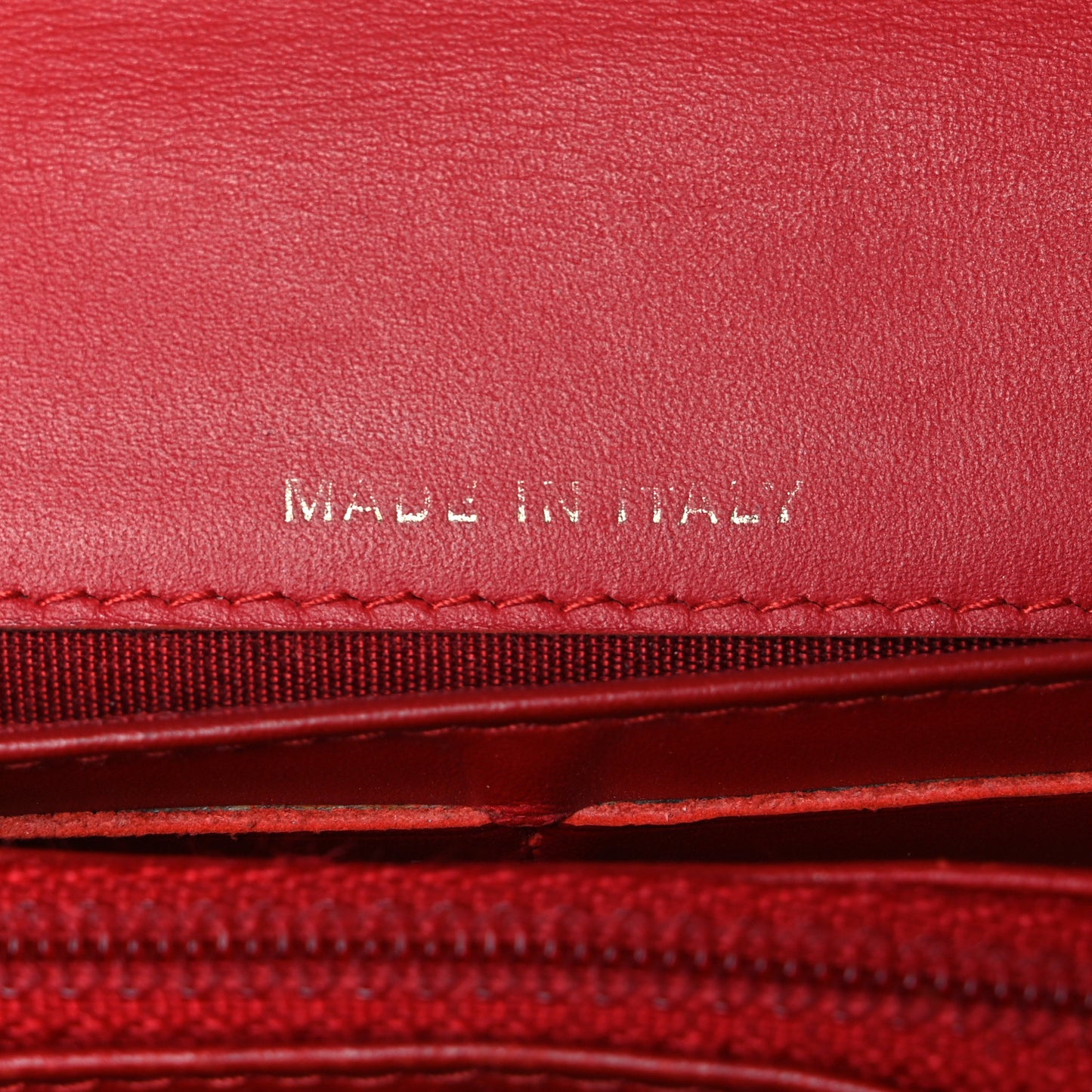Caviar Timeless CC Large Gusset Flap Wallet Light Red