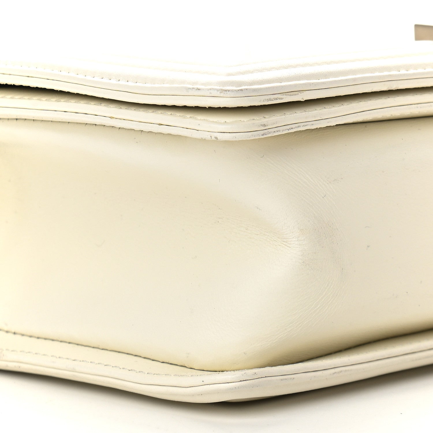 Chanel Lambskin Quilted Medium Boy Flap White 7 of 8