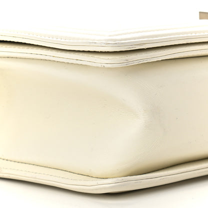 Chanel Lambskin Quilted Medium Boy Flap White 7 of 8
