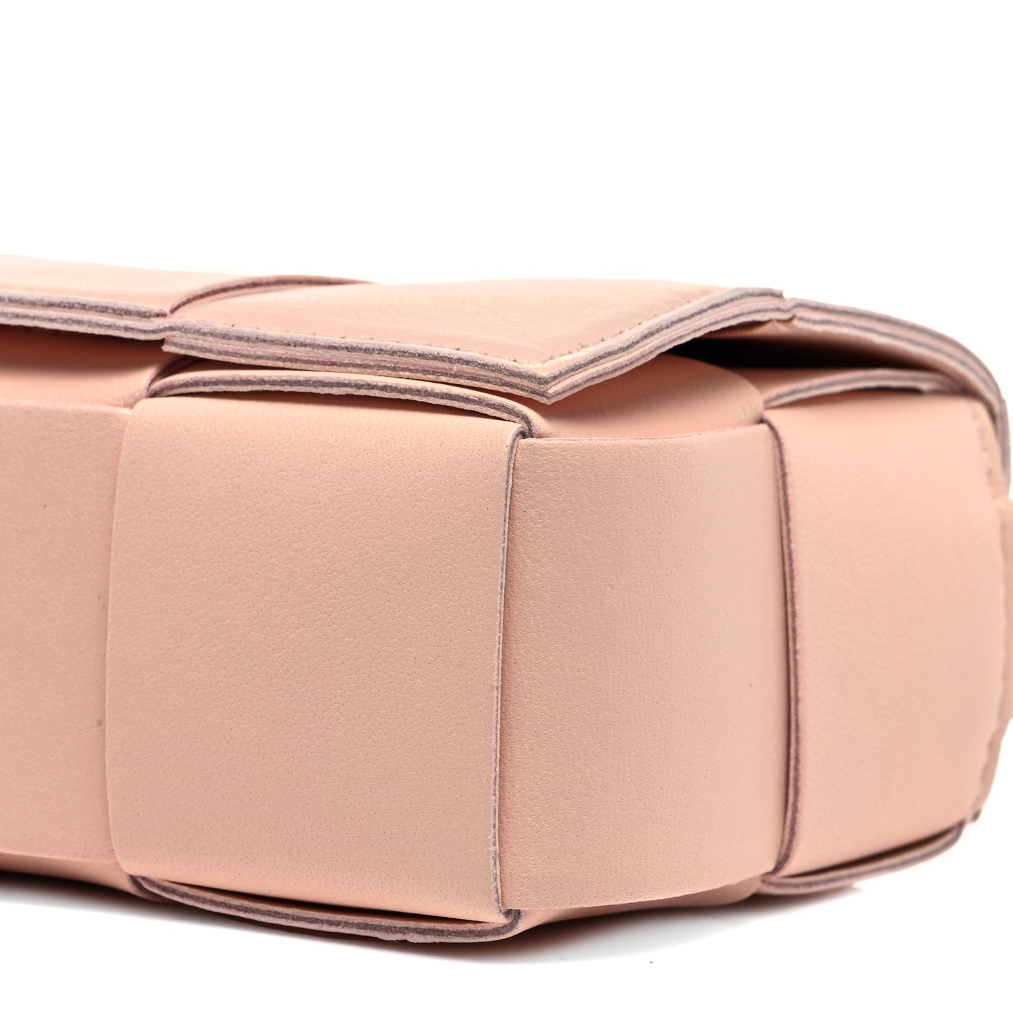 Lambskin Maxi Intreccio Candy Cassette Crossbody Bag Melon Washed