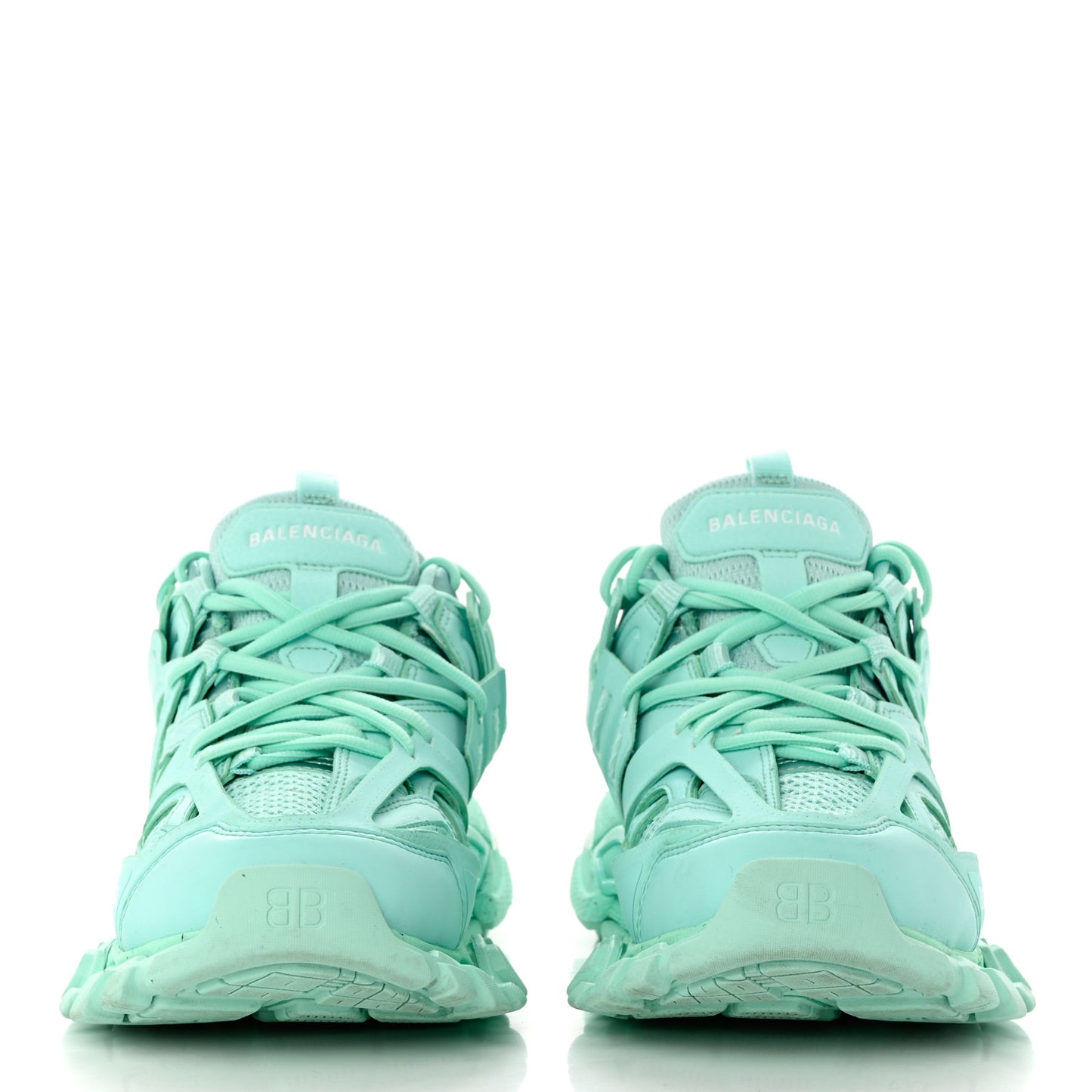 Rubber Mesh Fabric Monocolor Recycled Sole Womens Track Sneakers 38 Mint