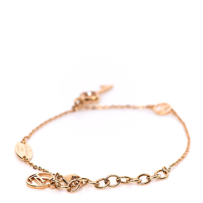 Louis Vuitton Swarovski Crystal Lady Lucky Key Supple Bracelet Gold 2 of 3
