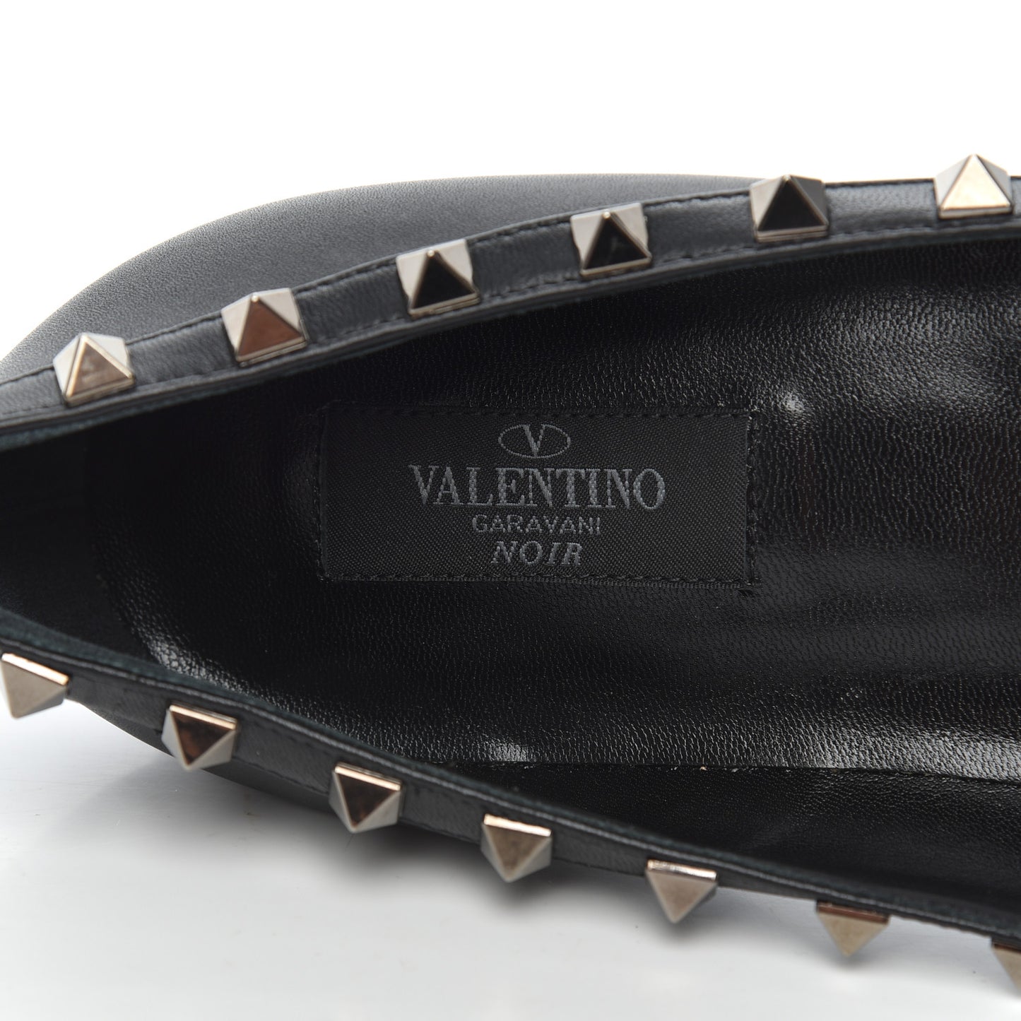 Nappa Rockstud Ballerina Flats 39.5 Black