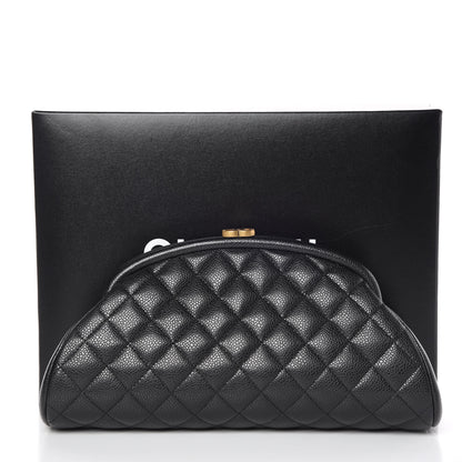 Chanel Caviar Quilted Timeless Clutch Black 8 of 8