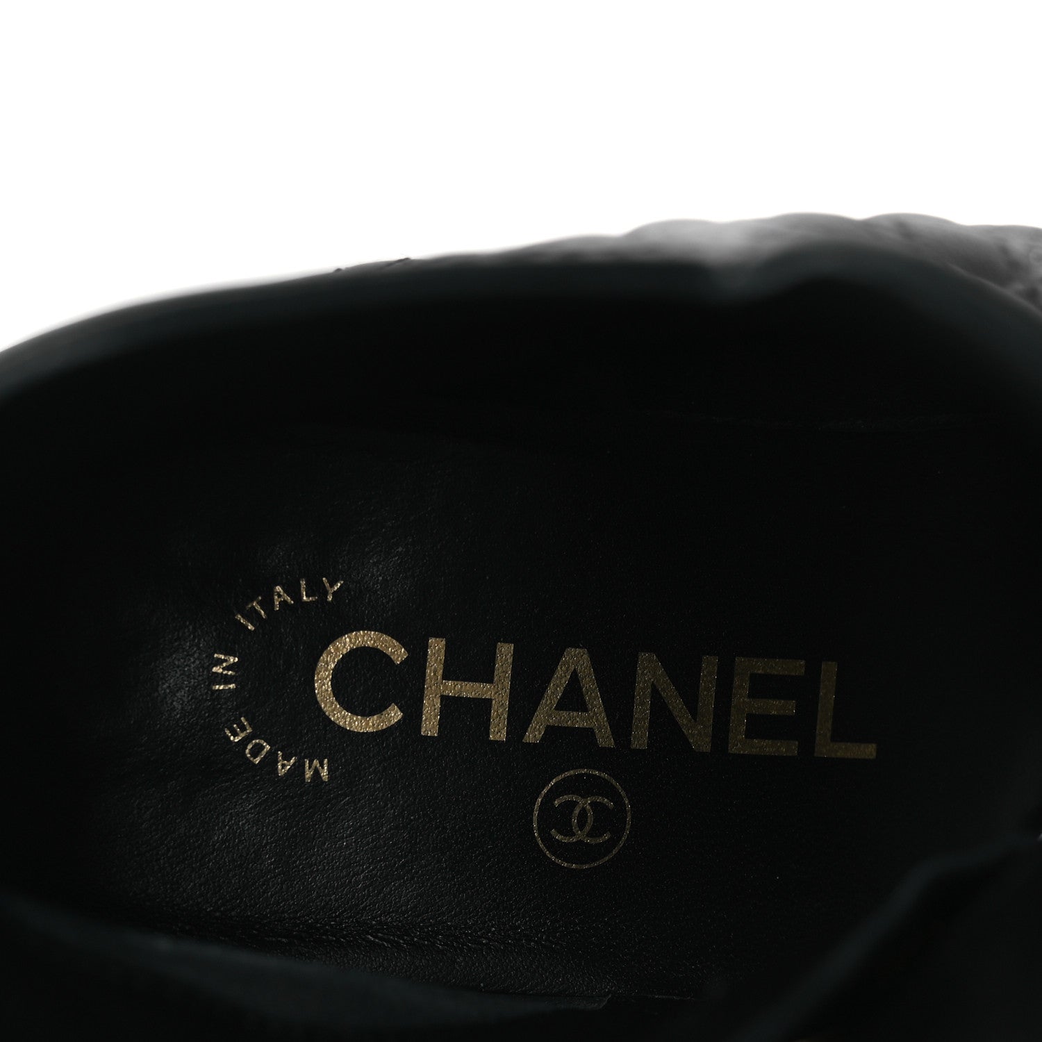 Chanel Lambskin Quilted Cap Toe Short Boots 36.5 Black 9 of 12