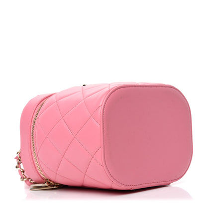 Chanel Lambskin Quilted Trendy Vanity Case Pink 4 of 10