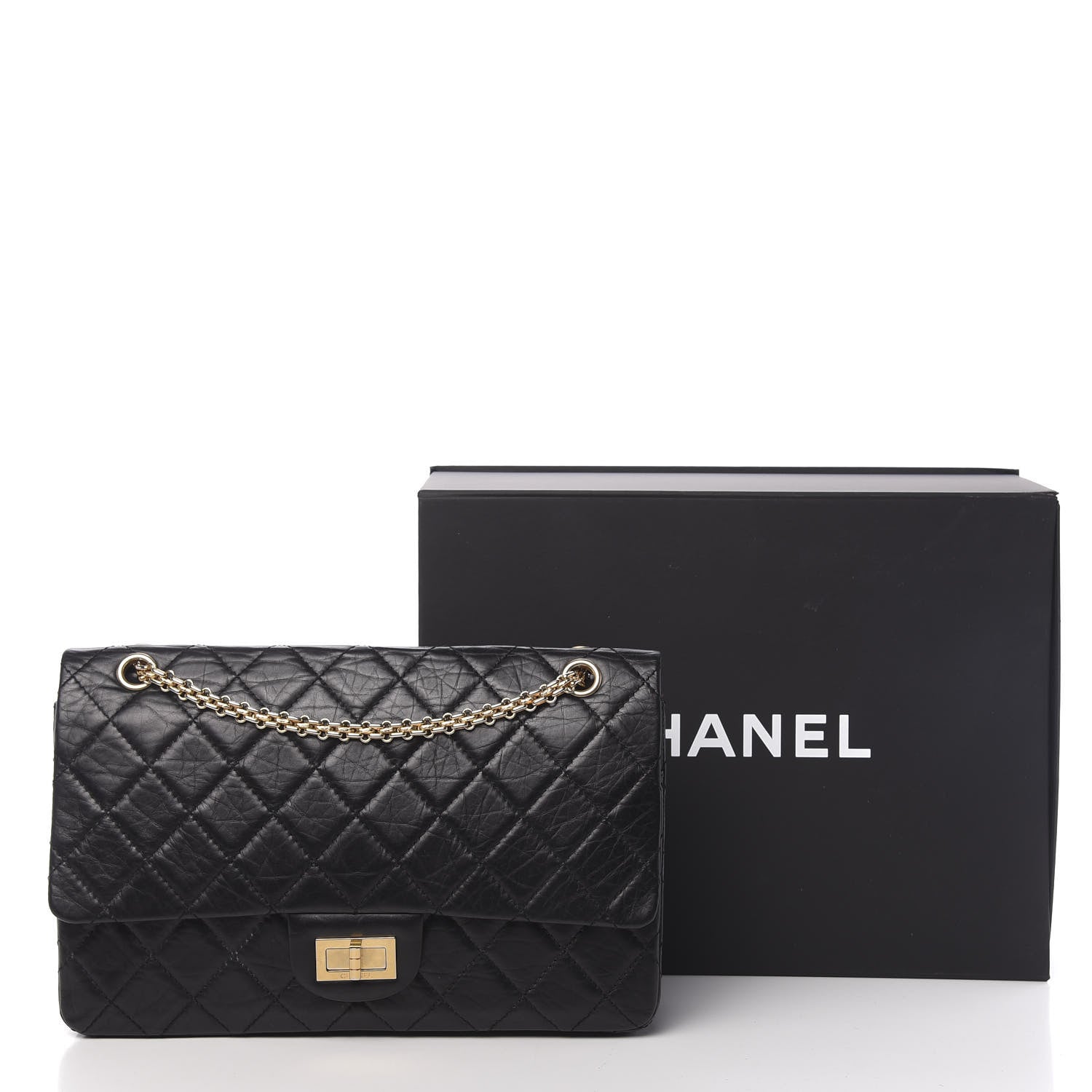 Chanel Aged Calfskin Quilted 2.55 Reissue 227 Flap Black 13 of 13