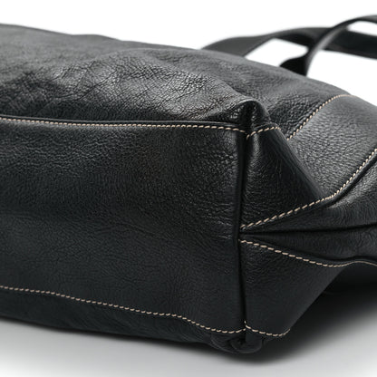 Gucci Leather Large Tote Unisex Black 10 of 11