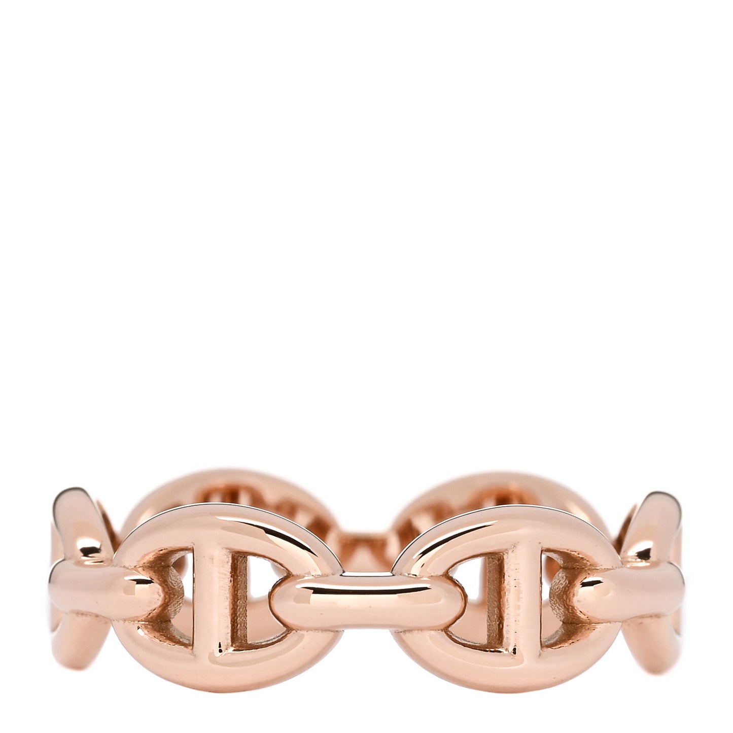 18K Rose Gold PM Chaine D'Ancre Enchainee Ring 52 6