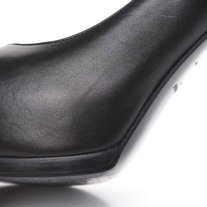 Saint Laurent Calfskin Tribtoo 80 Platform Pumps 40 Black 9 of 10