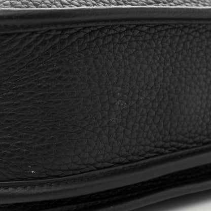 Hermes Taurillon Clemence Evelyne III PM Black 11 of 13