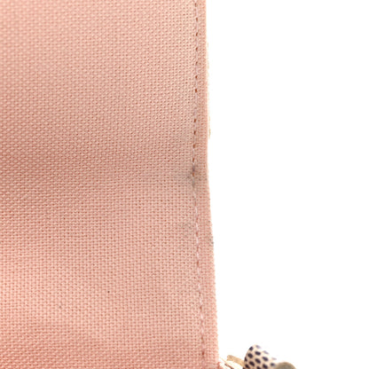 Louis Vuitton Damier Azur Pochette Felicie Chain Wallet Rose Ballerine 12 of 12