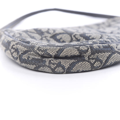Christian Dior Monogram Mini Saddle Pochette Navy 8 of 13