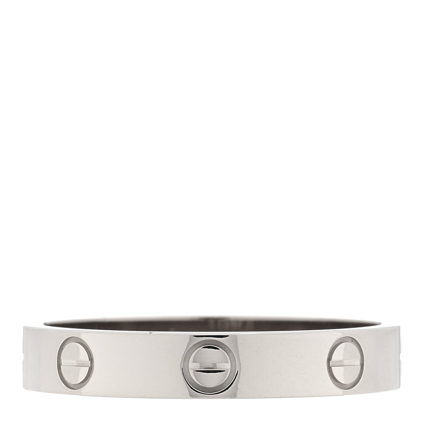 18K White Gold 3.5mm LOVE Wedding Band Ring 59 8.75