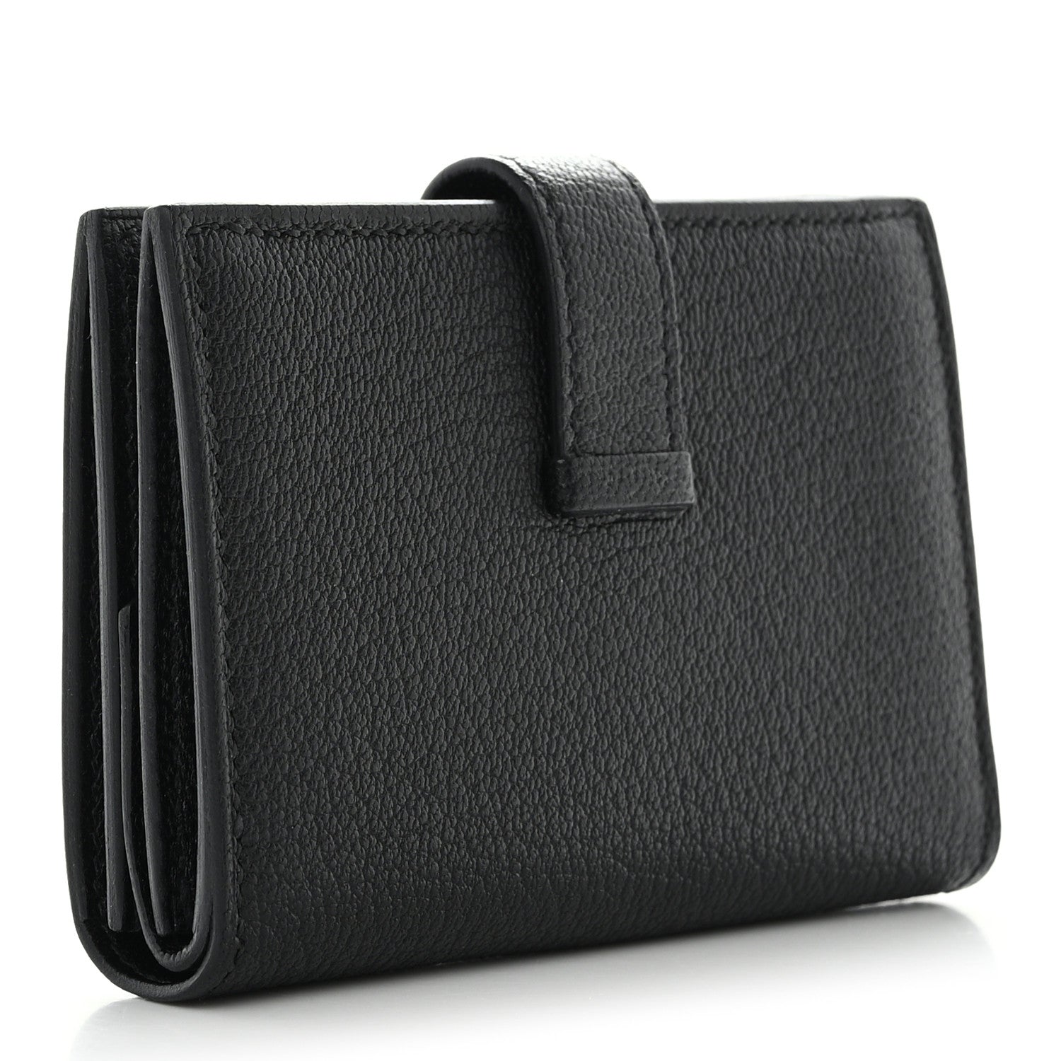 Hermes Chevre Mysore Mini Bearn Wallet Black 3 of 8