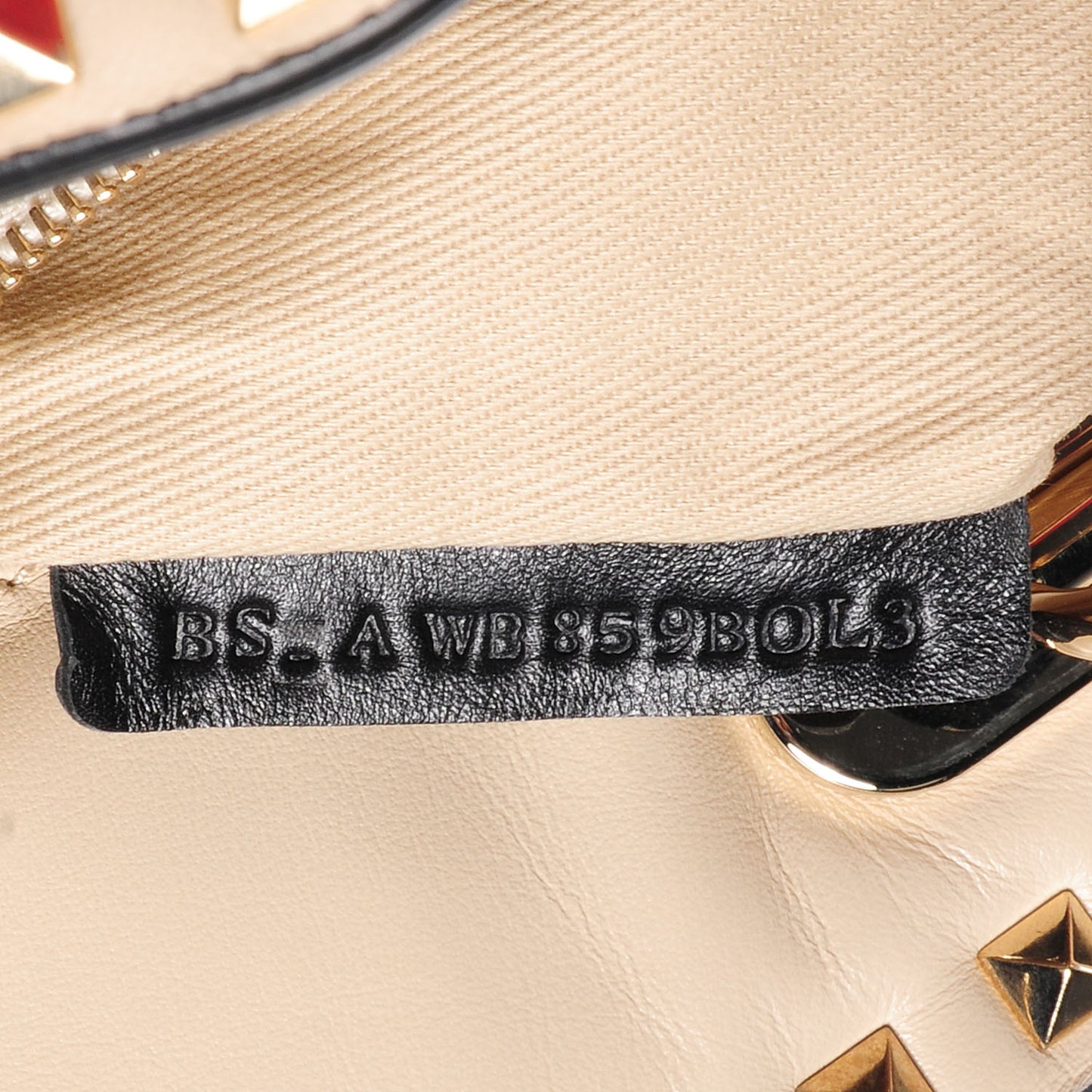 Vitello Rockstud Shoulder Satchel Ivory