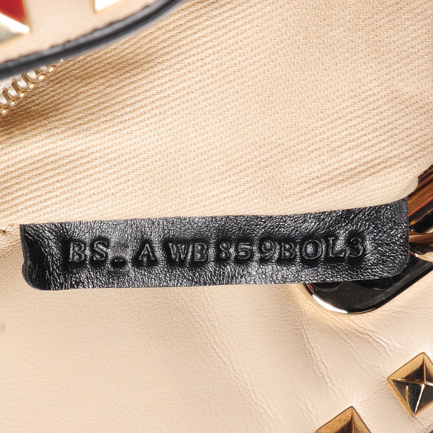 Valentino Garavani Vitello Rockstud Shoulder Satchel Ivory 9 of 9