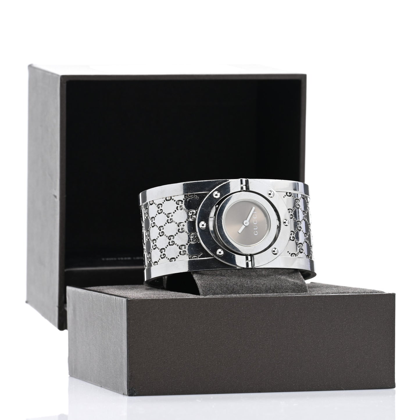 Stainless Steel 33mm Twirl Quartz Watch Brown