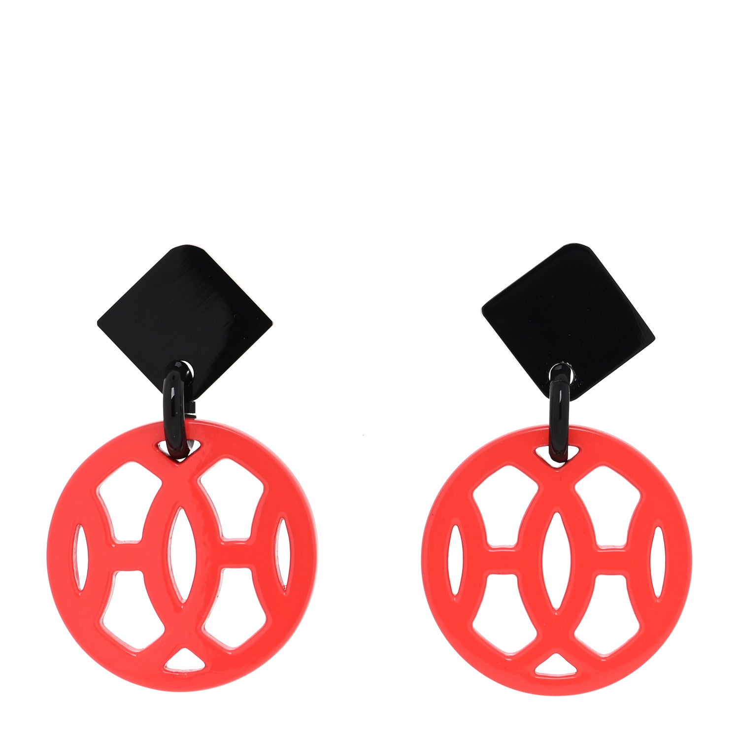 Hermes Buffalo Horn Lacquer Hava Earrings 1 of 6