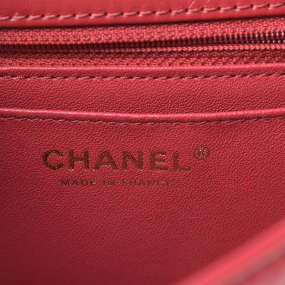 Chanel Aged Calfskin Quilted 2.55 Reissue Mini Flap Red 6 of 13