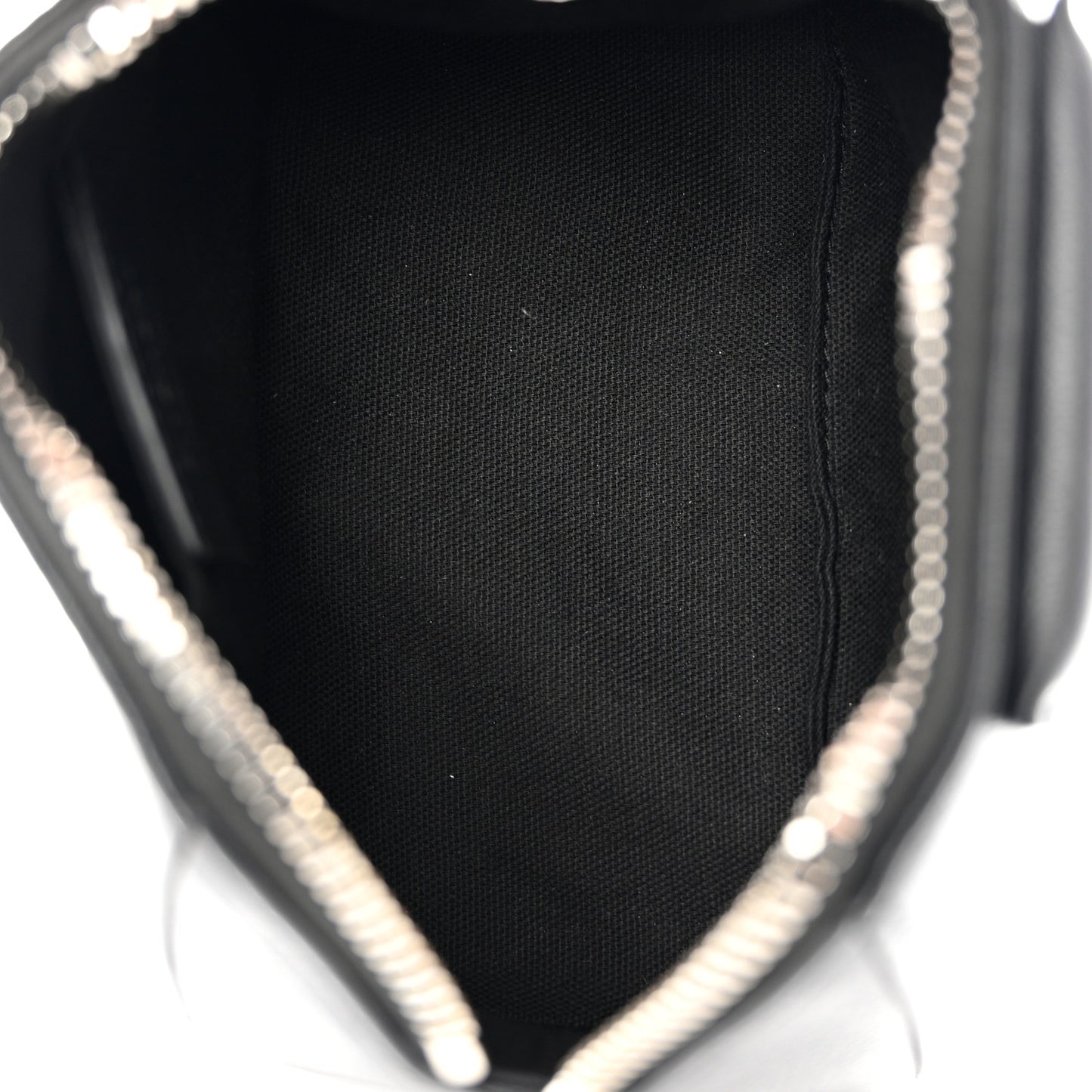 Sugar Goatskin Small Antigona Beauty Wristlet Black