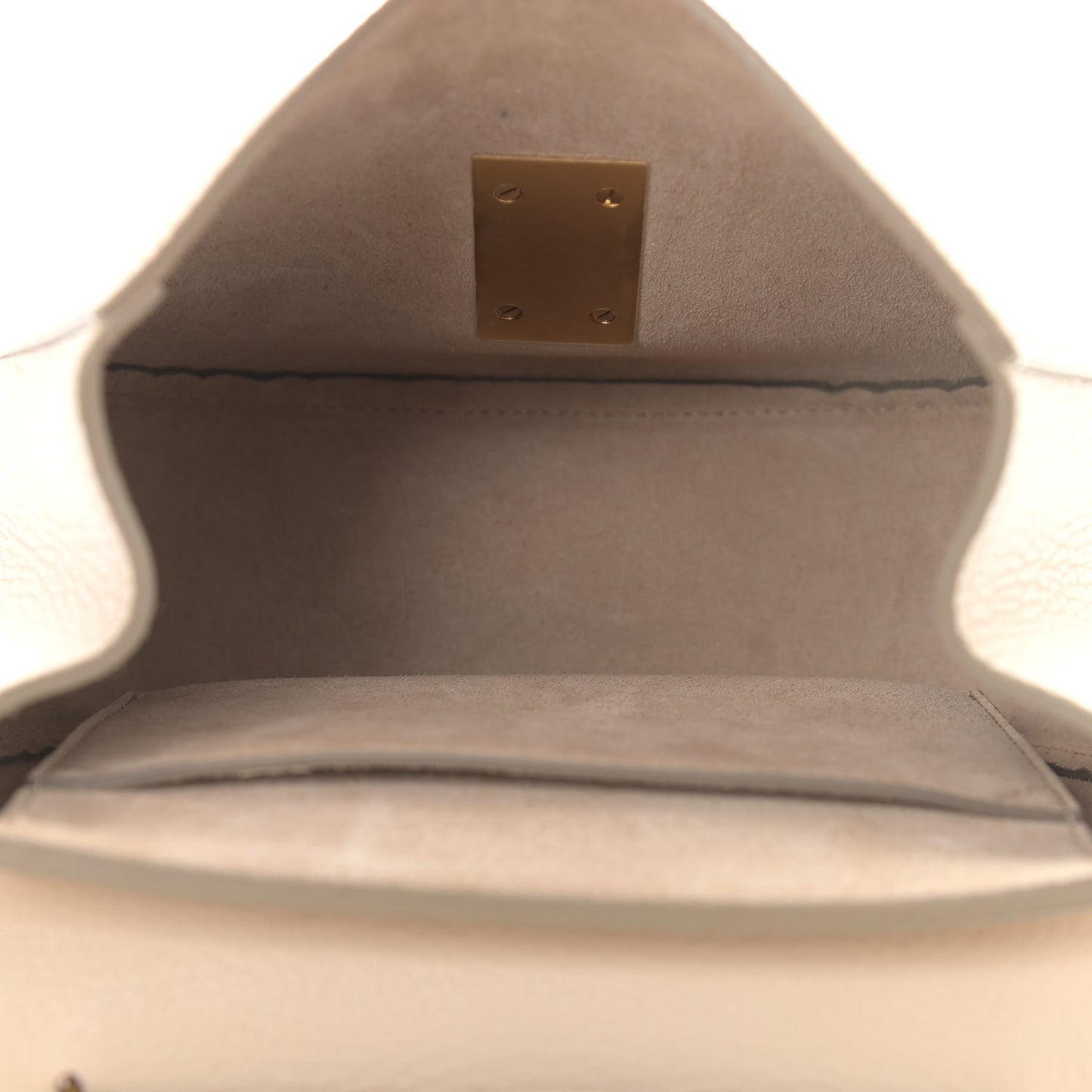 Grained Lambskin Mini Drew Shoulder Bag Biscotti Beige