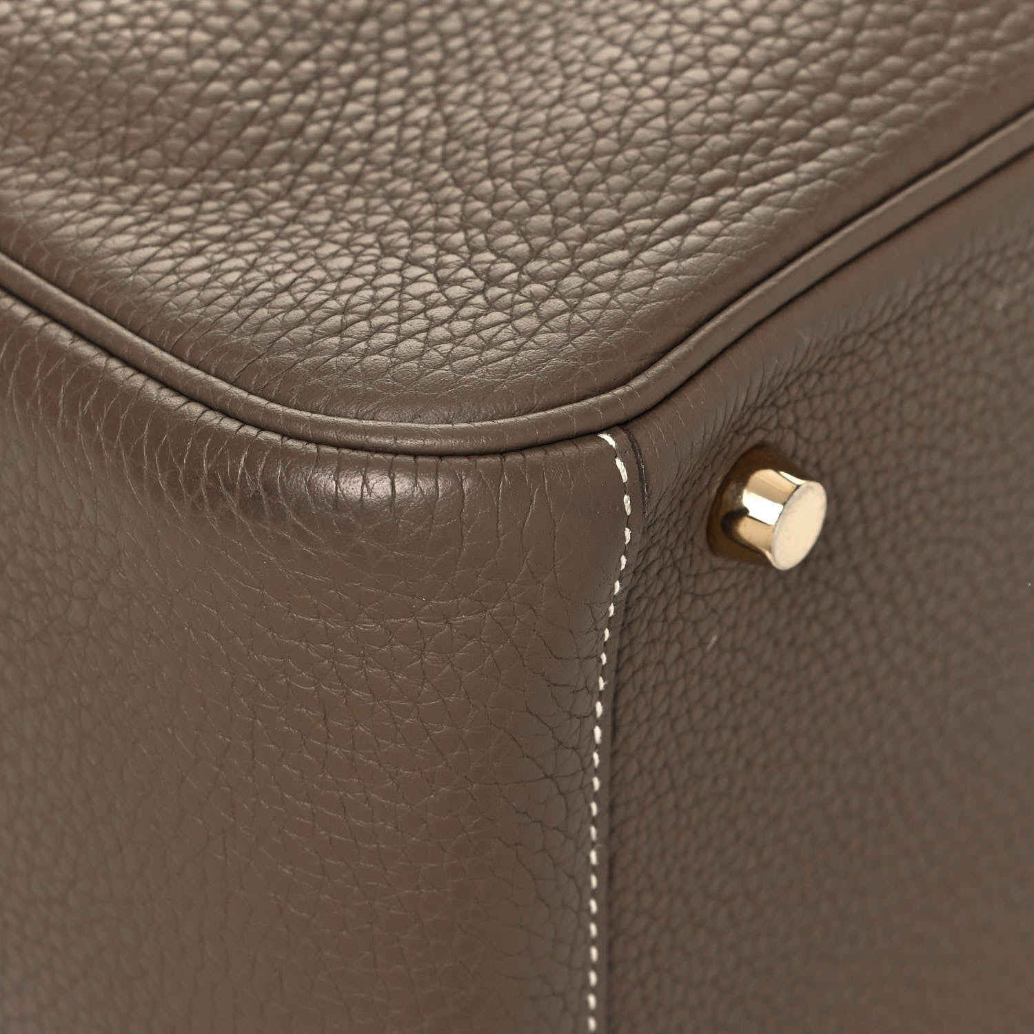Hermes Taurillon Clemence Lindy 26 Etoupe 10 of 14