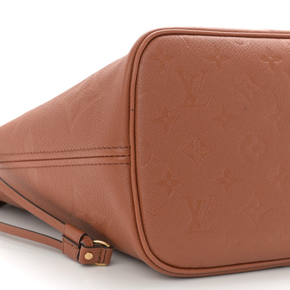 Louis Vuitton Empreinte Monogram Giant Neverfull MM Cognac 9 of 10