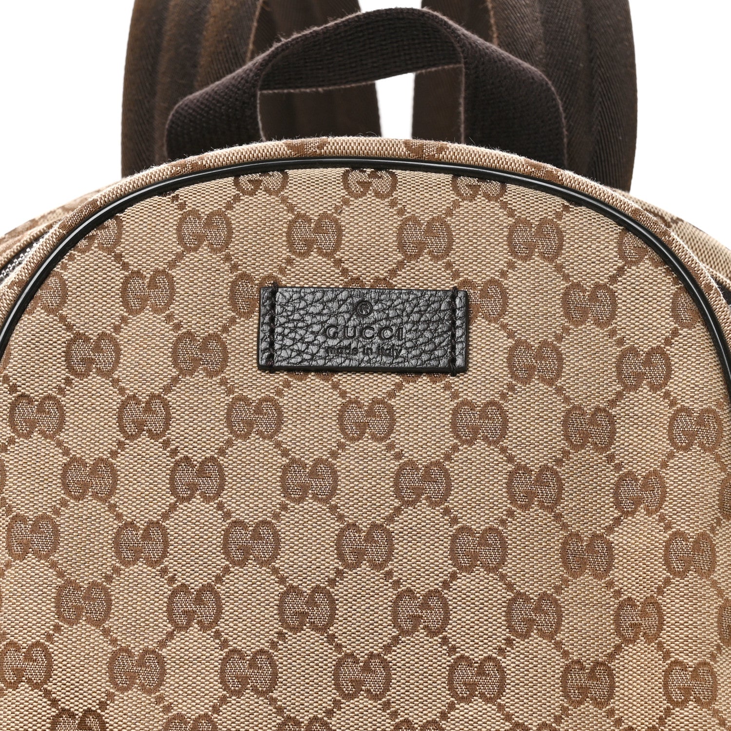 Gucci Monogram Travel Backpack Dark Brown 8 of 10