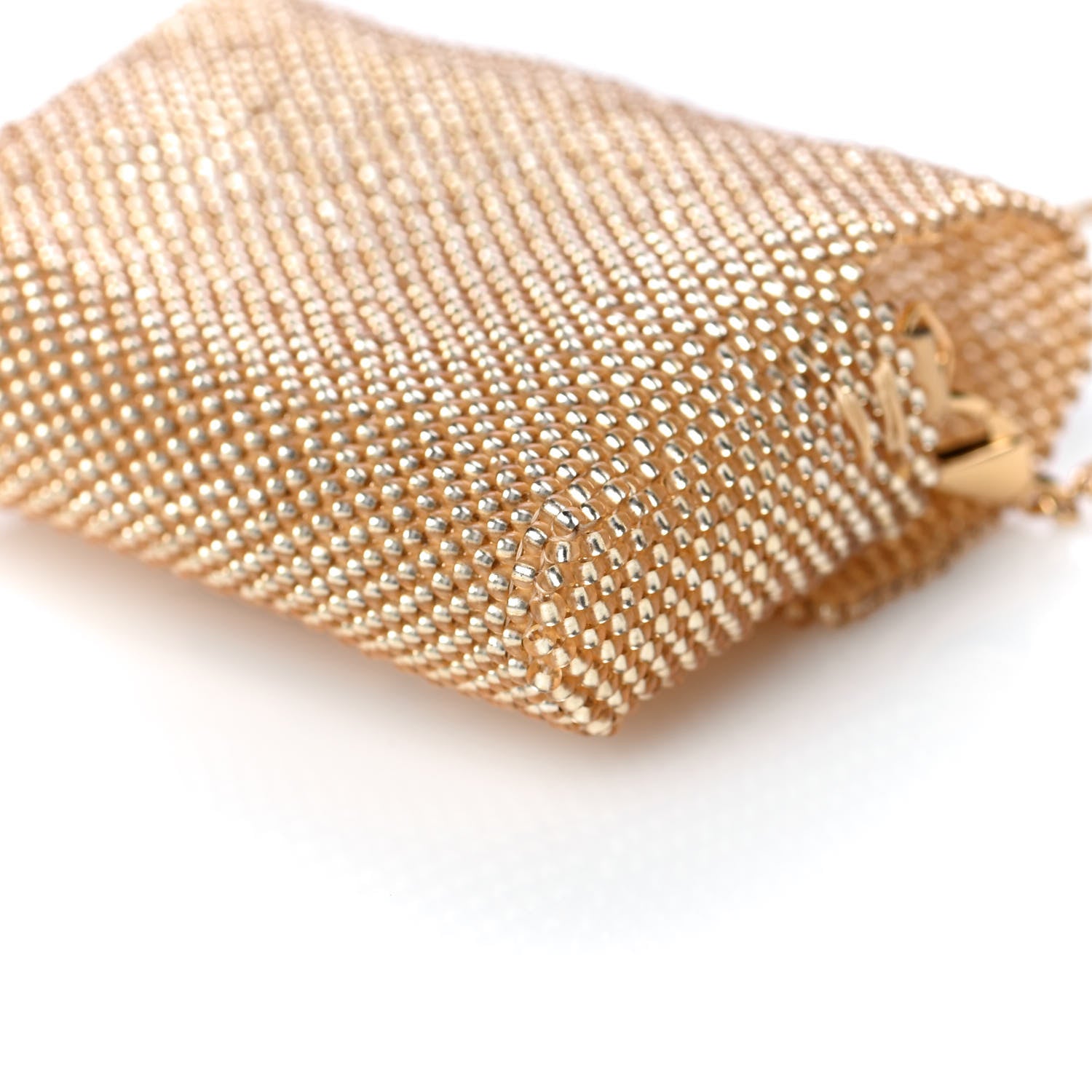 Fendi Glass Vitello King Beaded Mini Pico Baguette Charm Semolino 10 of 13
