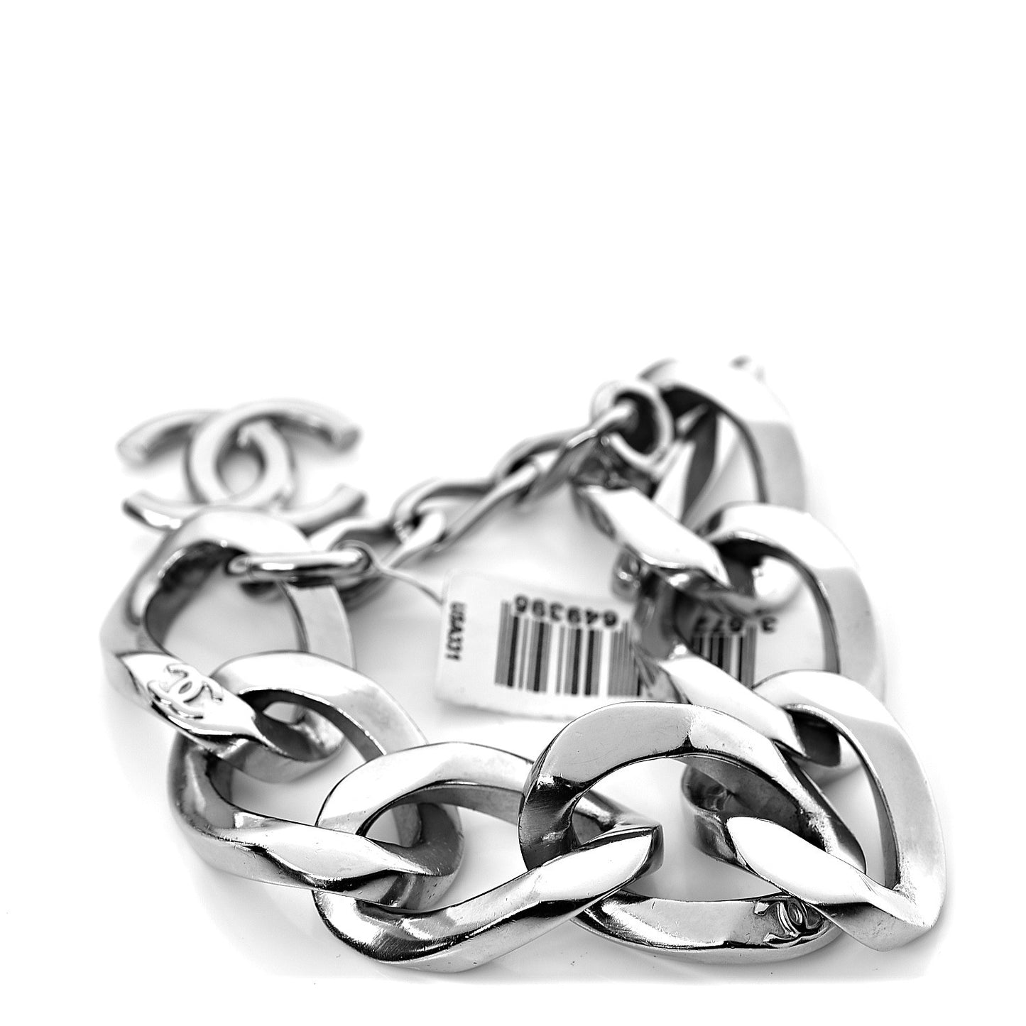 Chain Link CC Bracelet Silver