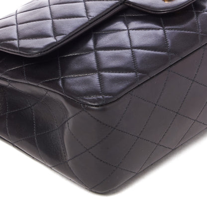 Chanel Lambskin Quilted Medium Double Flap Black 6 of 9