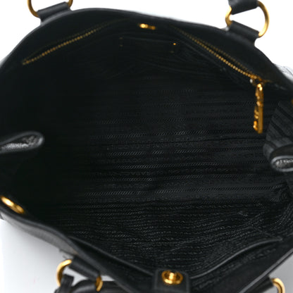 Prada Vitello Daino Shopping Tote Black 5 of 11