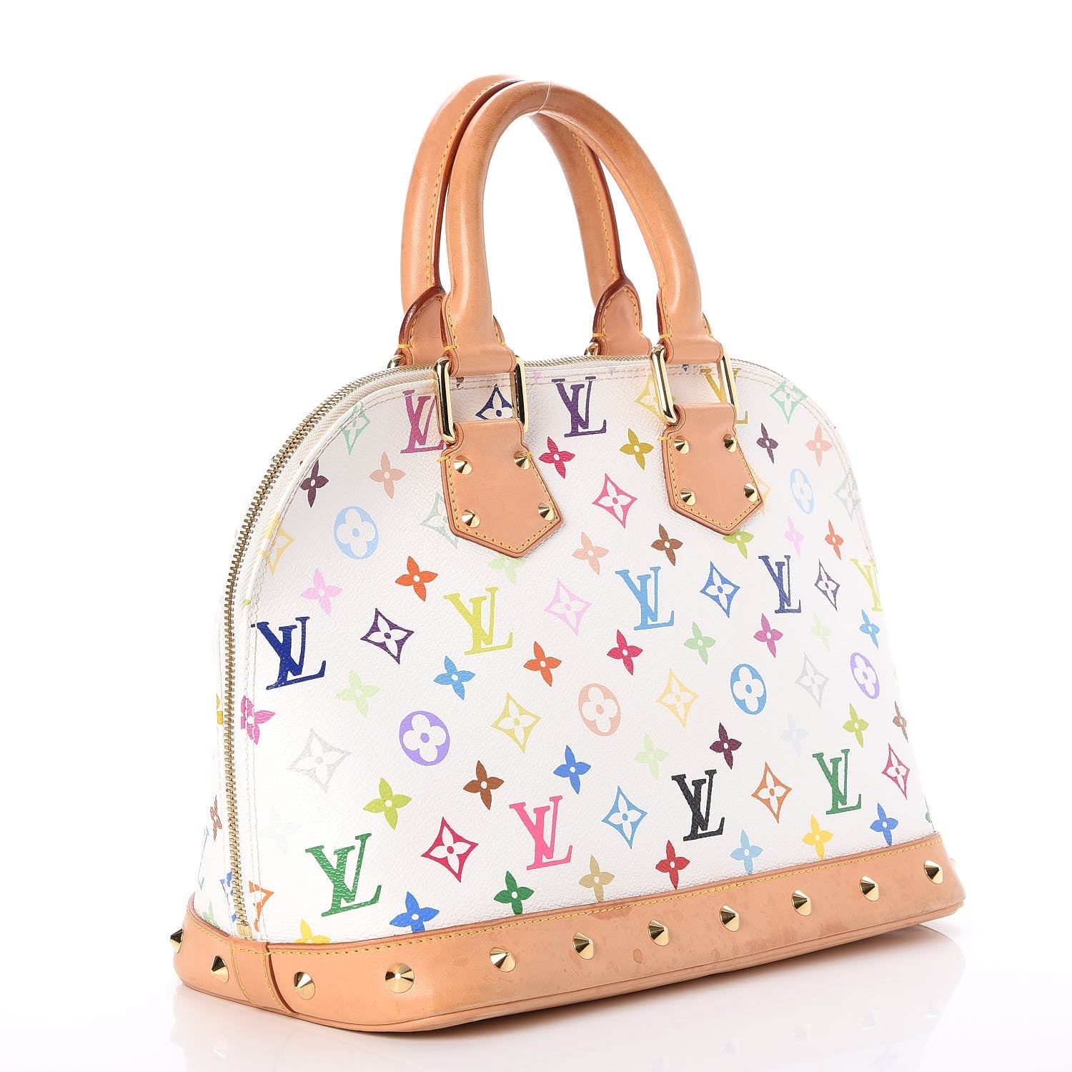 Louis Vuitton Monogram Multicolor Alma White 3 of 7