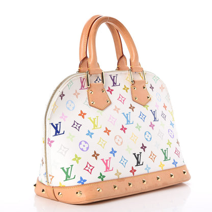 Louis Vuitton Monogram Multicolor Alma White 3 of 7