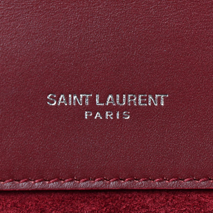 Saint Laurent Smooth Calfskin Medium Classic Monogram Kate Tassel Satchel Rouge Legion 7 of 10