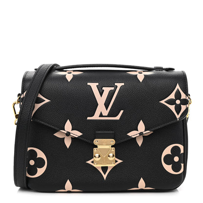 Louis Vuitton Empreinte Monogram Giant Pochette Metis Black Beige 1 of 10