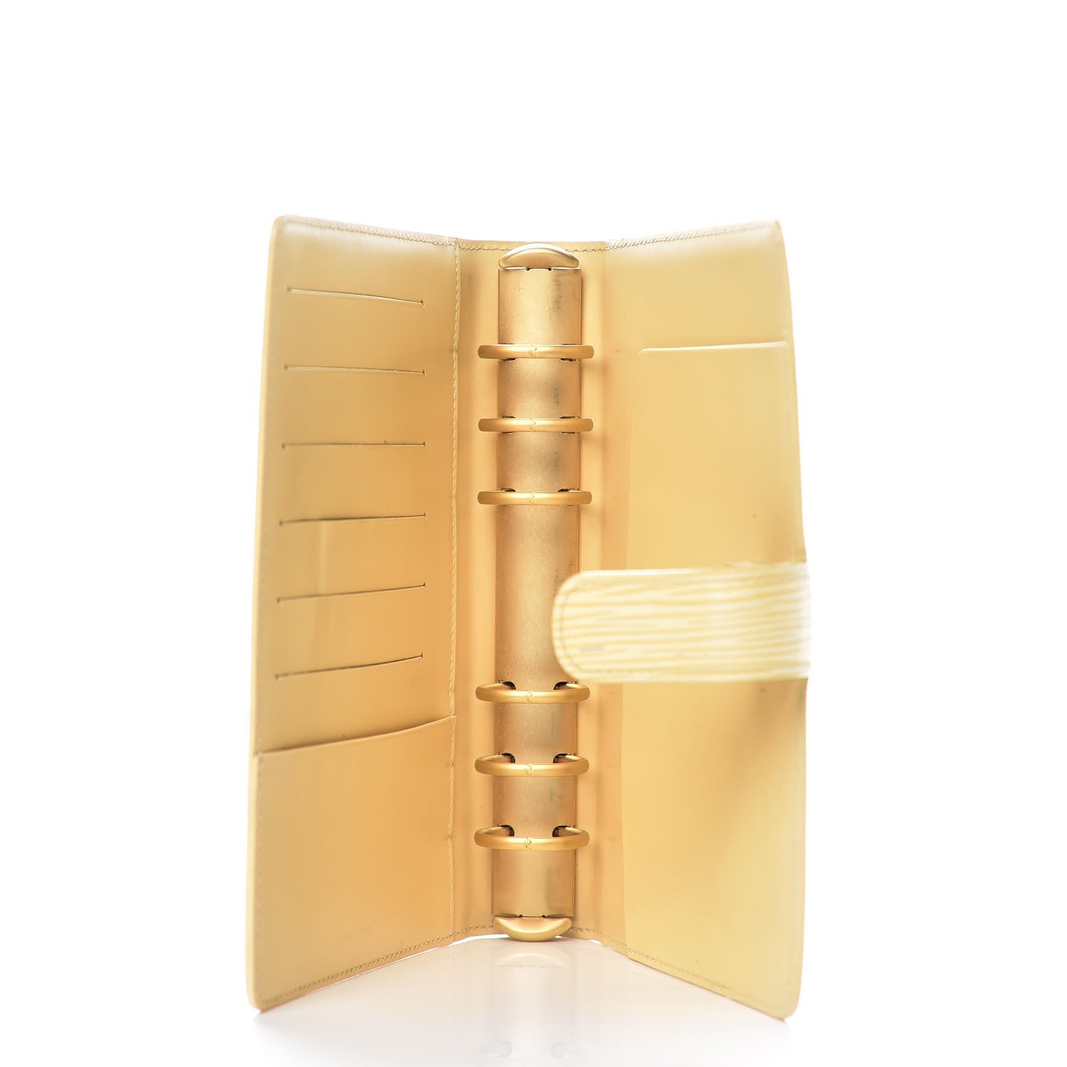 Louis Vuitton Epi Medium Ring Agenda Cover Vanilla 5 of 12