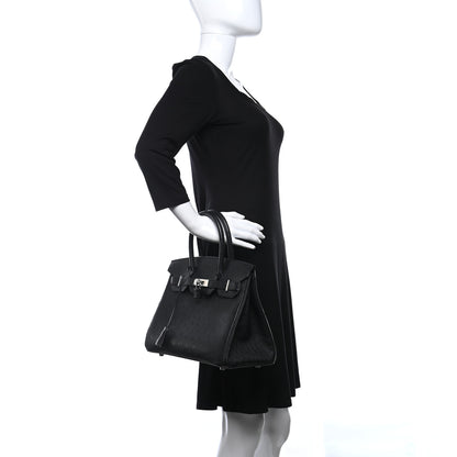 Hermes Ostrich Birkin 30 Black 2 of 11