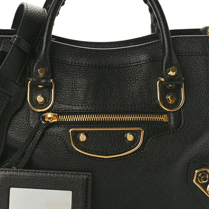 Balenciaga Chevre Gold Metallic Edge Hardware S City Black 9 of 11