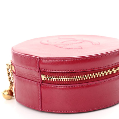 Chanel Glazed Calfskin Round As Earth Evening Bag Rouge 9 of 9