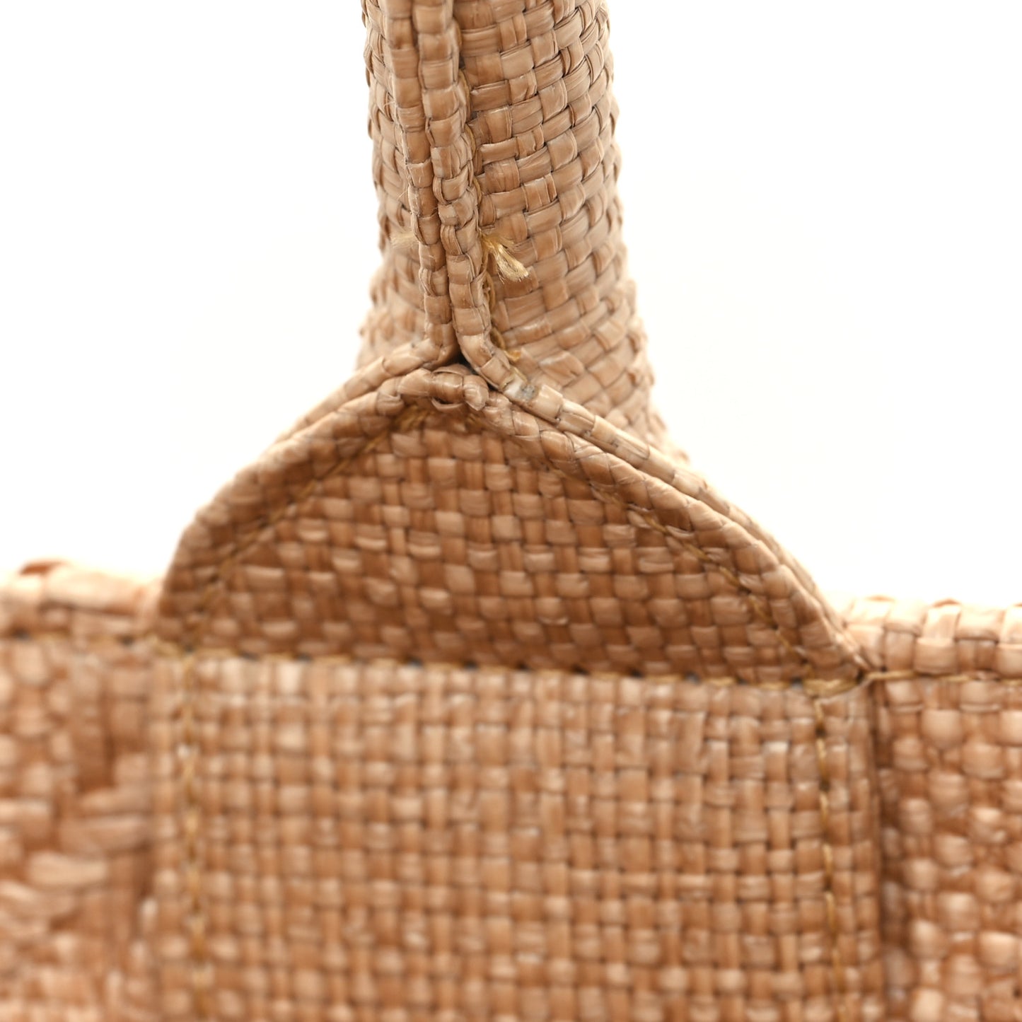 Raffia Cannage Large Book Tote Natural